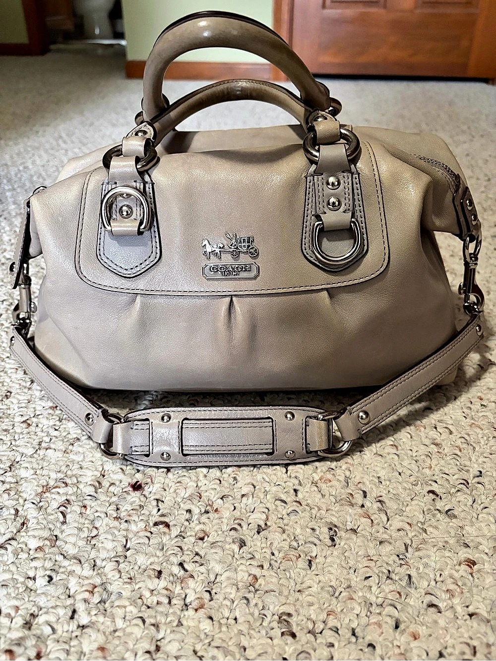 Vintage Coach Madison Sabrina Satchel Leather Shoulder Bag
